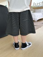【90-150cm】ショートパンツ 男の子 ボーダー柄 ストリート風 - 画像 (6)