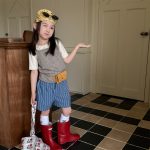 【80-130cm】ショートパンツ 女の子 ストライプ カジュアル - 画像 (5)
