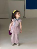【90-140cm】セットアップ 女の子 おしゃれ ガーリー シルエット - 画像 (3)