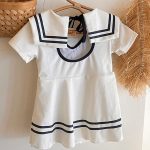 【90-140cm】水着 セーラー かわいい スイムウェア - 画像 (7)