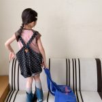 【80-130cm】ショートパンツ 女の子 デニム 星 オーバーオール - 画像 (5)