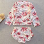 【100-140cm】水着 フリル 長袖 ファッション スイムウェア - 画像 (9)
