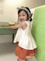 【90-150cm】トップスorスカートorセットアップ 女の子 丸襟 韓国風 - 画像 (4)