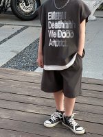 【90-120cm】半袖Ｔシャツ 男の子 英字 レイヤード ゆったり - 画像 (3)