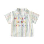 【73-100cm】シャツorショートパンツ ベビー ストライプ ゆったり - 画像 (6)