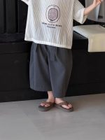 【100-150cm】ショートパンツ 無地 ゆったり 夏新作 - 画像 (6)