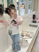 【90-150cm】Ｔシャツ 女の子 カートゥーン レイヤード かわいい - 画像 (6)