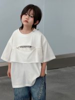 【100-150cm】Tシャツ 半袖 ゆったり プリント