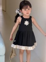 【90-140cm】ワンピース 女の子 フラワー ノースリープ ホルターネック - 画像 (4)