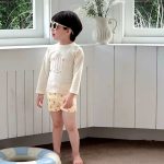 【85-135cm】水着 ロングスリーブ セパレート スイムウェア - 画像 (7)