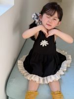 【90-140cm】ワンピース 女の子 フラワー ノースリープ ホルターネック - 画像 (3)