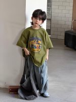 【100-150cm】Tシャツ 夏新作 プリント カジュアル - 画像 (6)