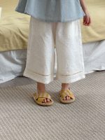 【90-140cm】ワイドパンツ 女の子 ドット柄 履きやすい - 画像 (6)