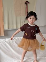 【80-140cm】半袖Ｔシャツ 女の子 リボン スウィート - 画像 (5)