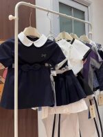 【90-150cm】セットアップ 女の子 半袖 リボン シンプル - 画像 (5)
