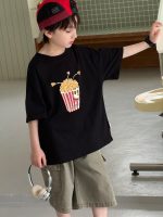 【90-160cm】Tシャツ 半袖 ポップT カジュアル 男の子 - 画像 (3)