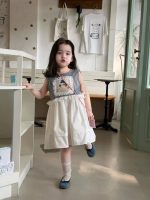 【80-130cm】ワンピース 女の子 チェック柄 レース おしゃれ - 画像 (3)