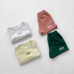 【80-130cm】セットアップ キッズ 半袖 Tシャツ＋ショートパンツ 薄手 男女兼用 シンプル - 画像 (4)