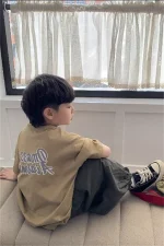 【90-150cm】Tシャツ プリント ラウンドネック - 画像 (5)