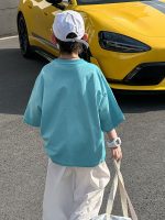【90-140cm】半袖Ｔシャツ 男の子 ストリート風 レトロ - 画像 (4)