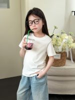 【100-170cm】半袖Ｔシャツ 女の子 無地 コーデの主役に