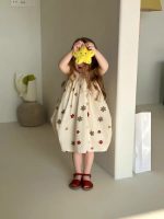 【90-150cm】ワンピース 女の子 プリント ゆったり おしゃれ