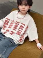 【100-150cm】Tシャツ 夏新作 プリント 半袖 - 画像 (2)