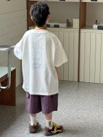 【90-160cm】半袖Ｔシャツ 男の子 英字 ゆったり - 画像 (4)