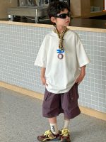 【90-160cm】半袖Ｔシャツ 男の子 英字 ゆったり - 画像 (6)