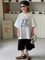 【90-160cm】半袖Ｔシャツ 男の子 プリント 英字 着せやすい - 画像 (4)