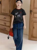 【90-150cm】半袖Ｔシャツ 女の子 カートゥーン プリント トレンド - 画像 (2)
