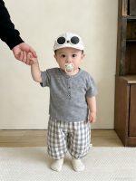 【73-110cm】パンツ ベビー チェック柄 通気性拔群 ゆったり - 画像 (4)