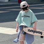 【90-130cm】半袖Ｔシャツorショートパンツ 男の子 ダメージジーンズ トレンド