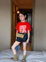 【90-150cm】半袖Ｔシャツ or ショートパンツ 女の子 プリント カジュアル