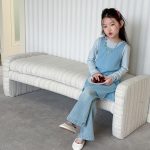 【100-170cm】ニット キャミワンピース 女の子 レイヤードしやすい - 画像 (5)