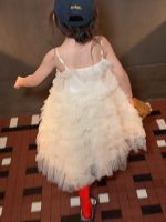 【90-150cm】ワンピース 女の子 おしゃれ ふんわり チュール - 画像 (2)