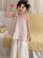 【90-140cm】ベスト 女の子 フリル かわいい ゆったり
