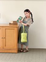 【100-170cm】デニムサロペットスカート 女の子 韓国風 レトロ - 画像 (5)