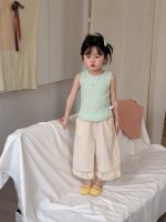 【90-140cm】ワイドパンツ 女の子 ナチュラル 通気性抜群 - 画像 (4)