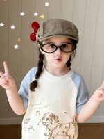 【90-150cm】半袖Ｔシャツ 女の子 イヌ ラグラン カジュアル - 画像 (4)