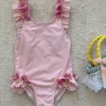 【90-140cm】水着 フラワー スウィート スイムウェア - 画像 (3)