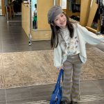 【80-130cm】パンツ 女の子 ボーダー柄 ベルボトム  履きやすい