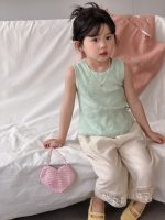 【90-140cm】ベスト 女の子 ノースリープ 無地 ニット - 画像 (3)
