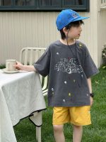 【100-160cm】Tシャツ 半袖 男の子 ペイント風 グラフィティT  レトロカートゥーン アート - 画像 (6)