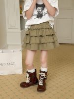 【100-170cm】スカート 女の子 おしゃれ ミニ丈 スウィート - 画像 (5)