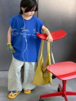 【100-150cm】ベスト プリント ゆったり ノースリーブ 男の子 - 画像 (2)