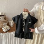 【73-100cm】ベストorセットアップ ベビー シンプル　通園・お出かけに - 画像 (3)