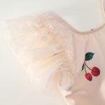 【90-140cm】水着 帽子付き チェリー柄 キュート スイムウェア - 画像 (7)
