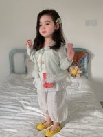 【90-150cm】 カーディガン 女の子 薄手 シンプル ゆったり - 画像 (5)