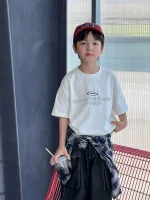 【90-160cm】Tシャツ プリント 夏新作 カジュアル - 画像 (4)